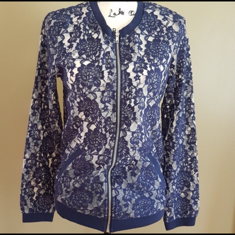 Bomber Jacket (XL) Maurices blue lace